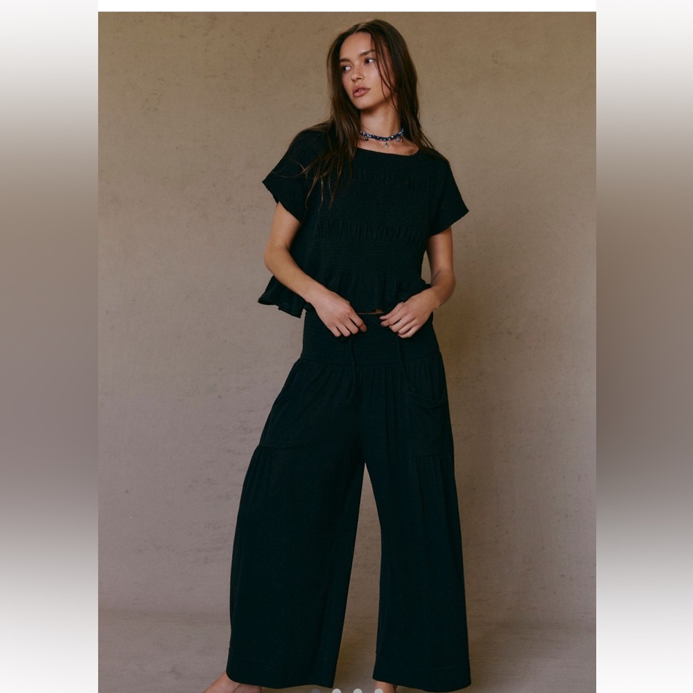 Free People Riley Set Black